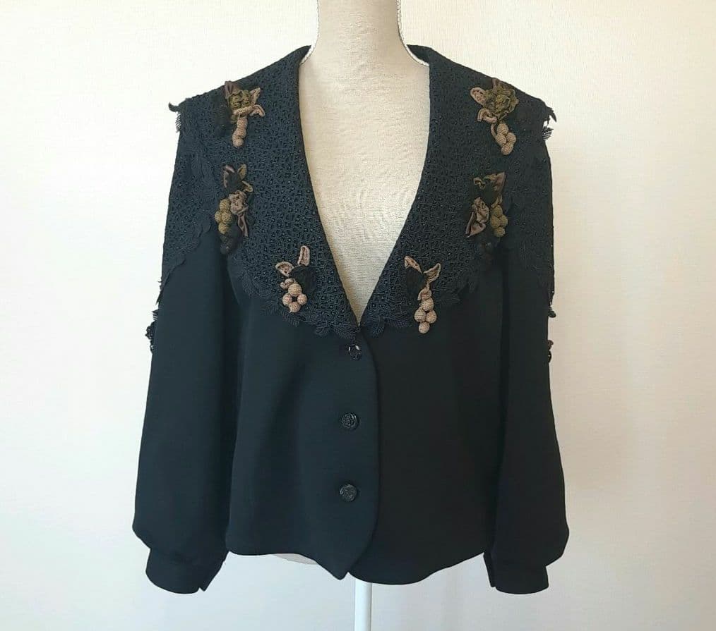 ノンノンドール　non non dorl テーラード　ジャケット レース襟