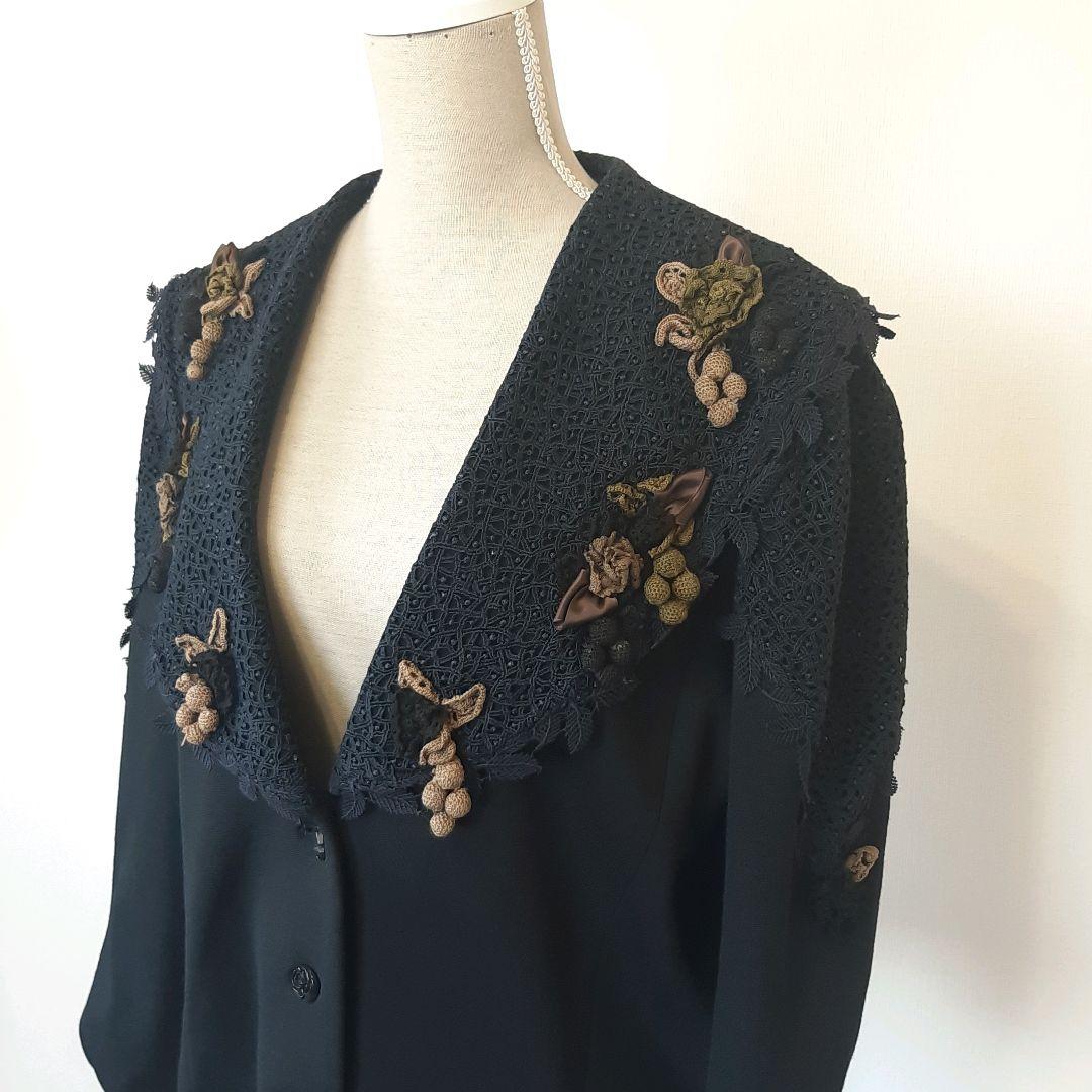 ノンノンドール　non non dorl テーラード　ジャケット レース襟