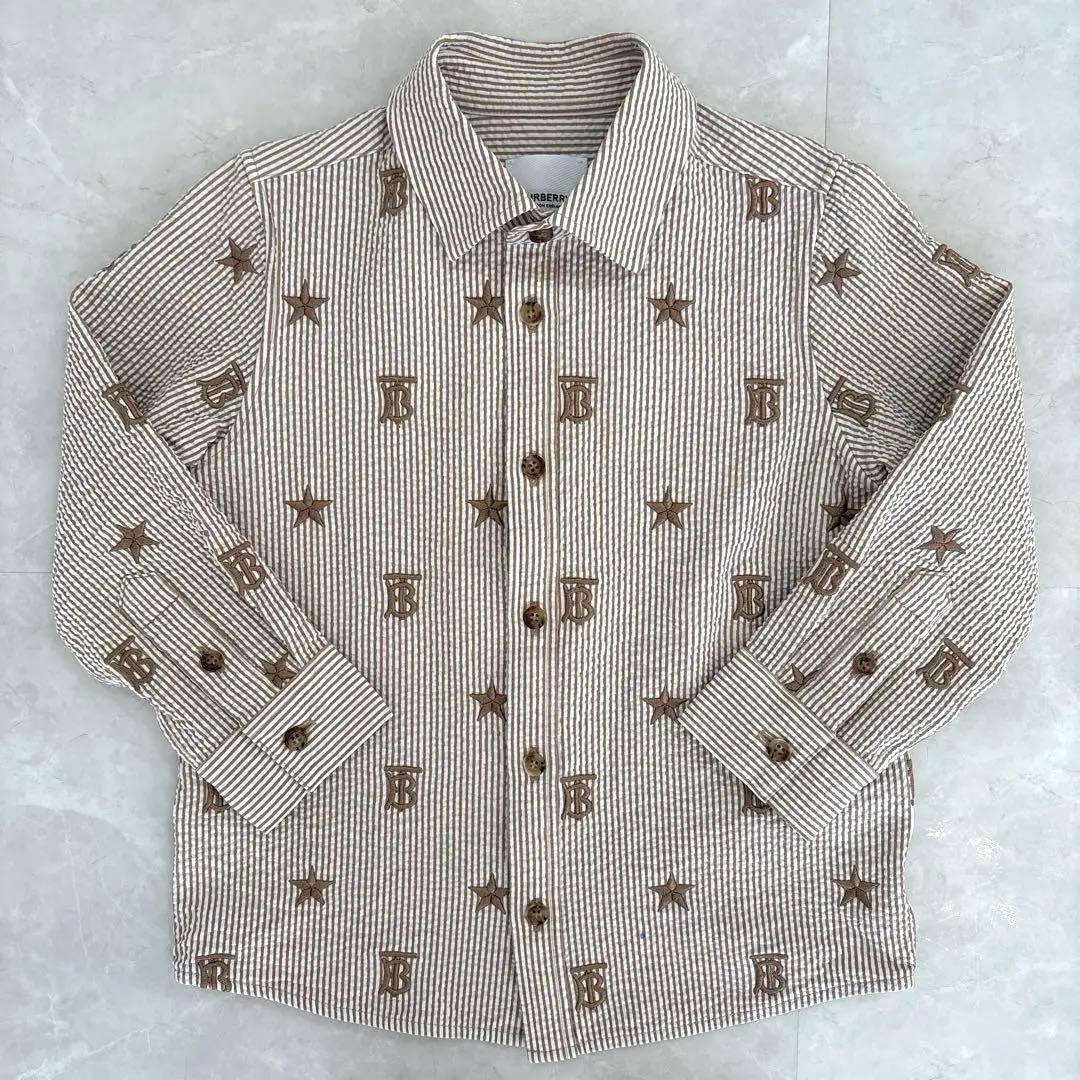 BURBERRY キッズ 星柄 ロゴ 長袖シャツ