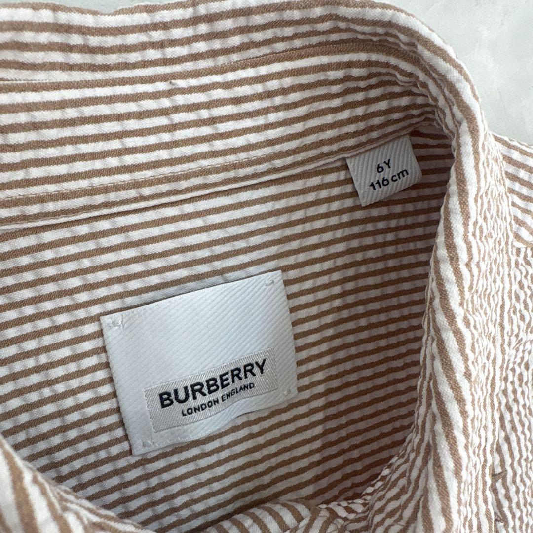 BURBERRY キッズ 星柄 ロゴ 長袖シャツ