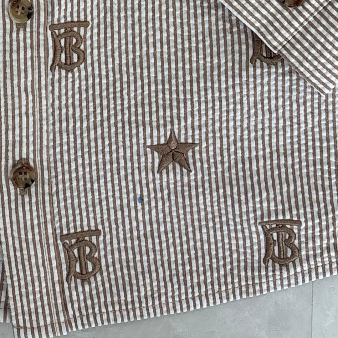 BURBERRY キッズ 星柄 ロゴ 長袖シャツ