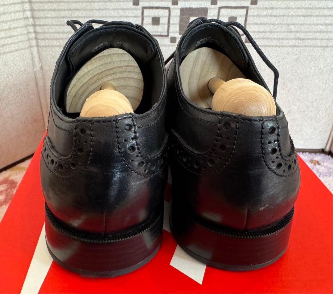 COLE HAAN黒のウィングチップドレスシューズ25.5cm