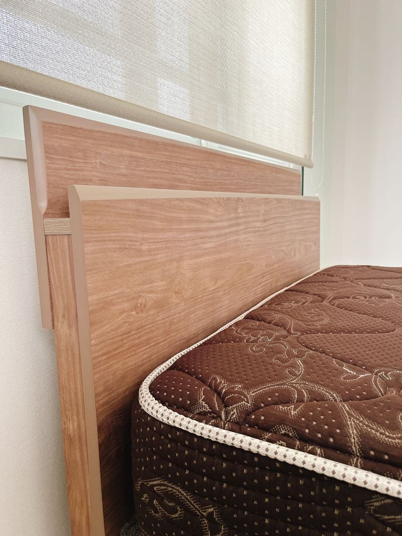 『マル』 シモンズ　セミダブル　ベッド　美品　マットレス　セット