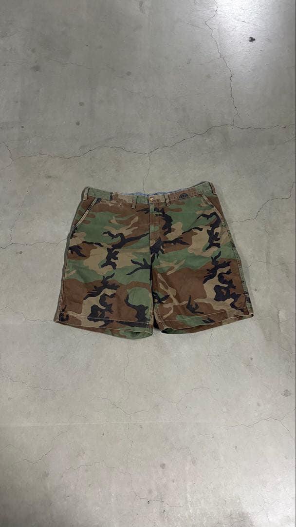 パンツ Polo Ralph Lauren wide camo shorts