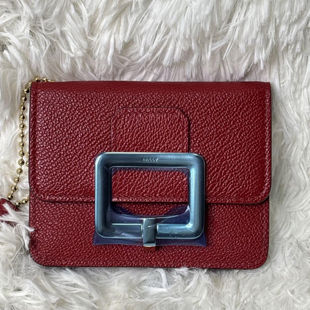 新品　BALLY カードケース　名刺入れ チェーンストラップ付き