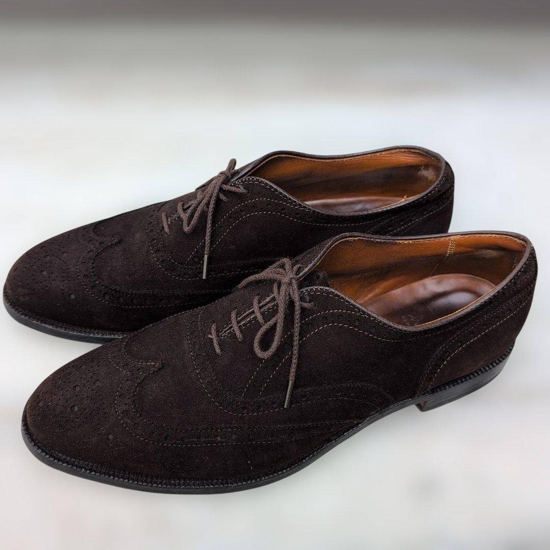 ALDEN オールデン スエード ウィングチップ ブラウン USA製 11D
