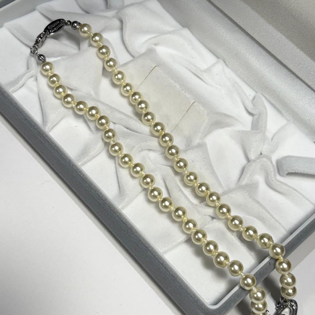 未使用級　正規品　ヴィヴィアンウエストウッド　パールネックレス　オーブ　長さ39