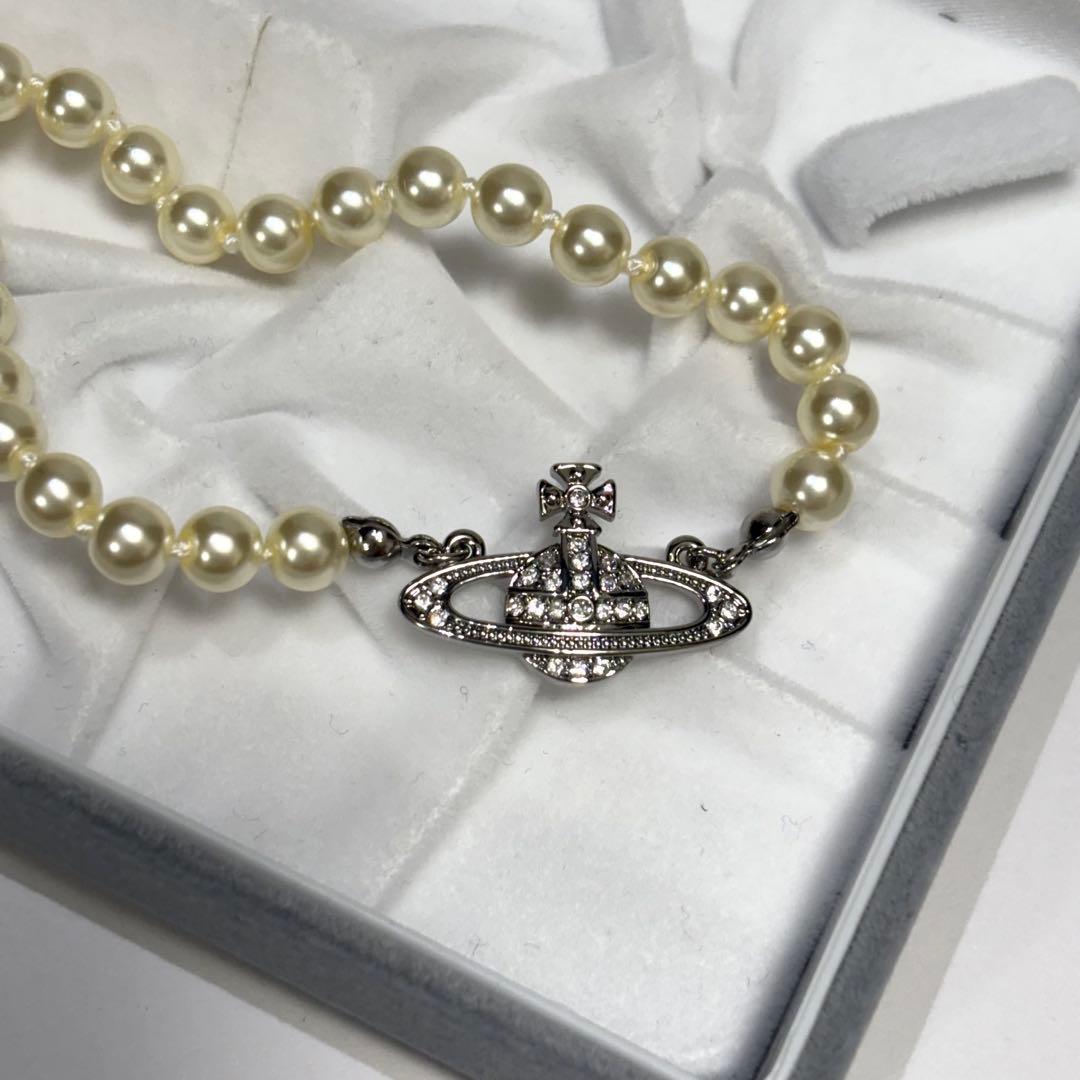 未使用級　正規品　ヴィヴィアンウエストウッド　パールネックレス　オーブ　長さ39