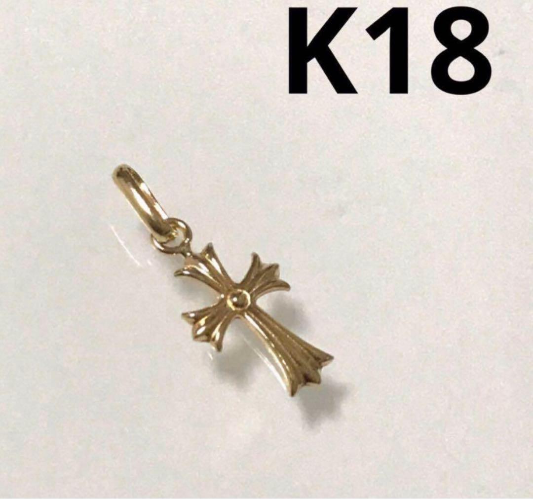 K18 ミニ クロス ペンダン トップ