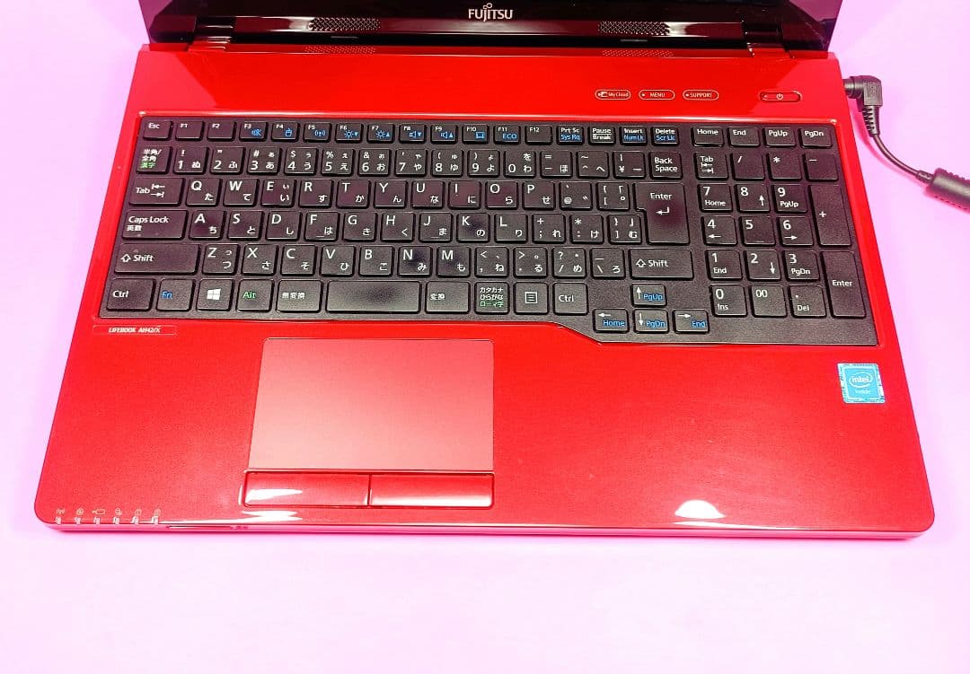 超大容量1TB‼️YouTube✨オフィス✨カメラ付赤ノートパソコン✨設定済