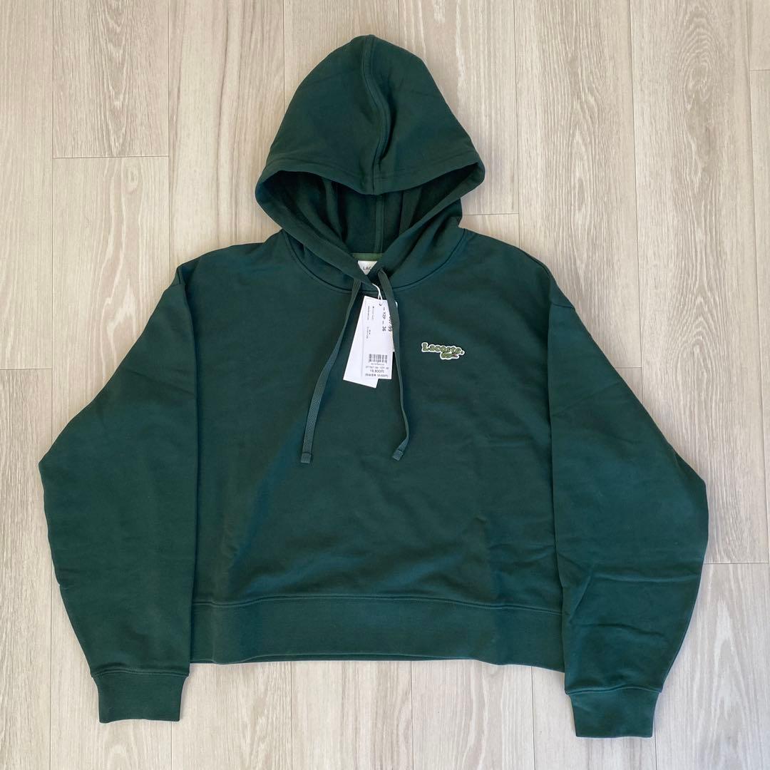 専用　ラコステ　ネーム＆ワニロゴパッチスウェットフーディー