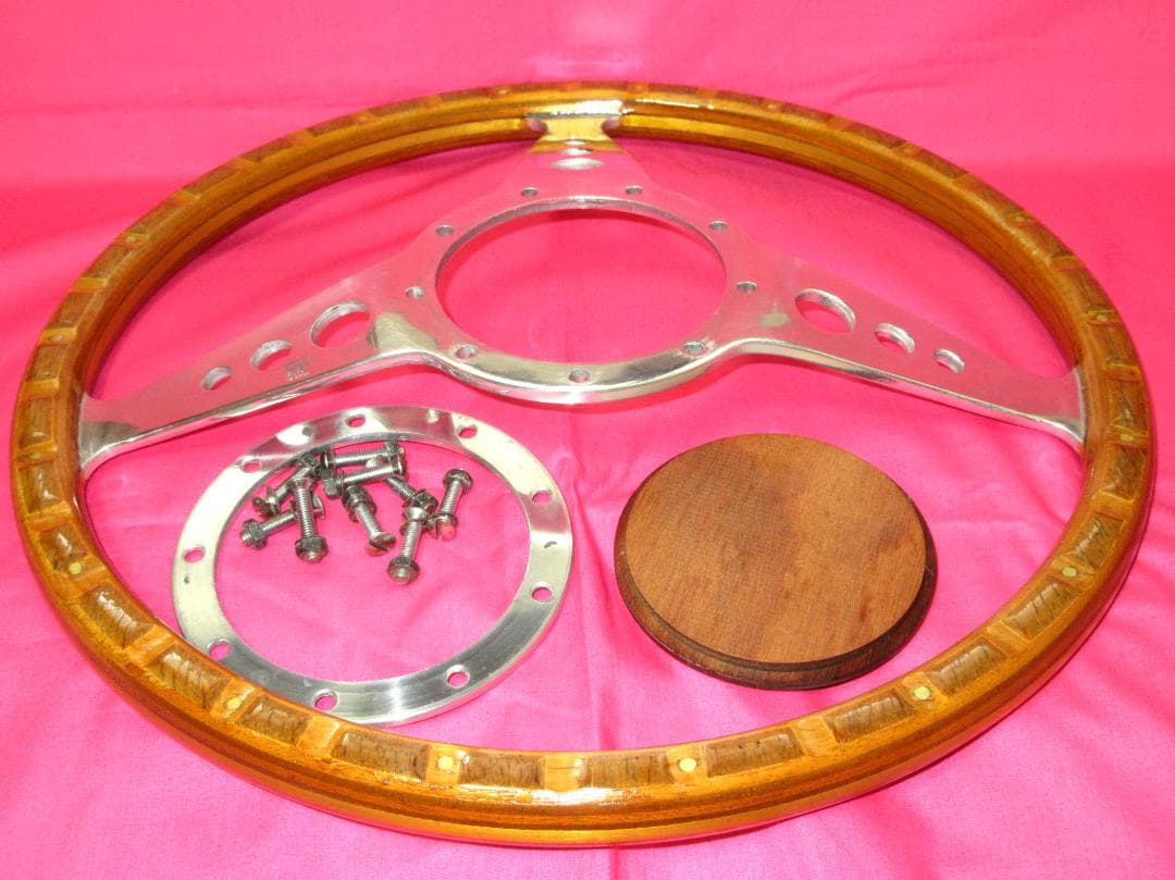 6353 正規品 MotoLita モトリタ ウッドステアリング 35Φ