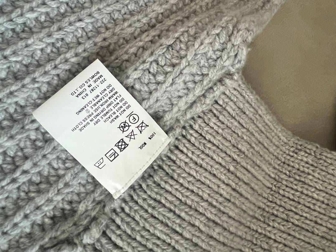 最終お値下げ❣️美品❣️HYKE ベスト★メリノウール★グレー