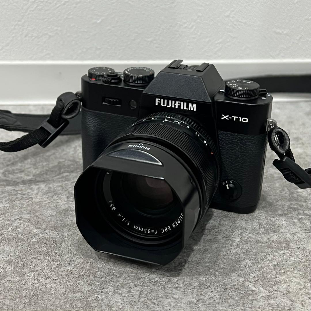 美品 Fujifilm X-T10 ミラーレスカメラ フジノンレンズ XF35