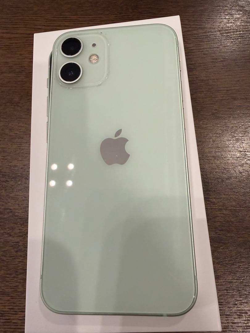 【美品】Apple iPhone 12 mini グリーン本体 箱付き