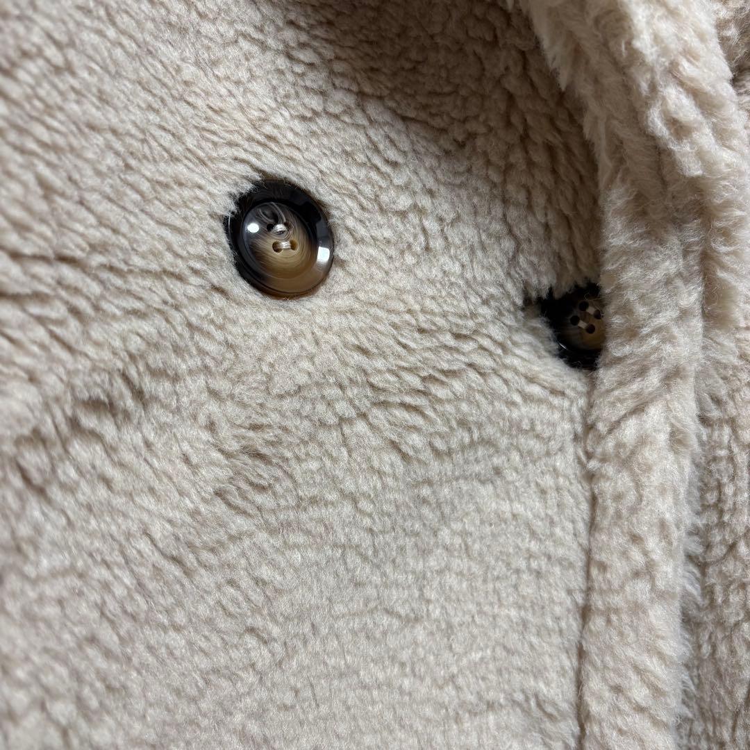 極美品 エルフランクELFRANK オーバーサイズフェイクファーボアコート