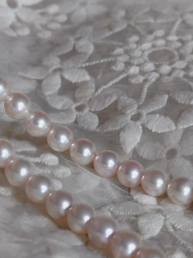 あこや真珠 ネックレス ピンク系 アコヤ真珠 パールネックレス
