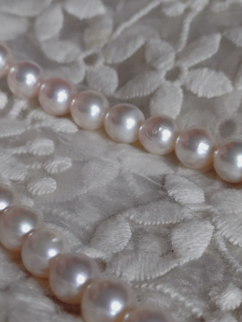 あこや真珠 ネックレス ピンク系 アコヤ真珠 パールネックレス