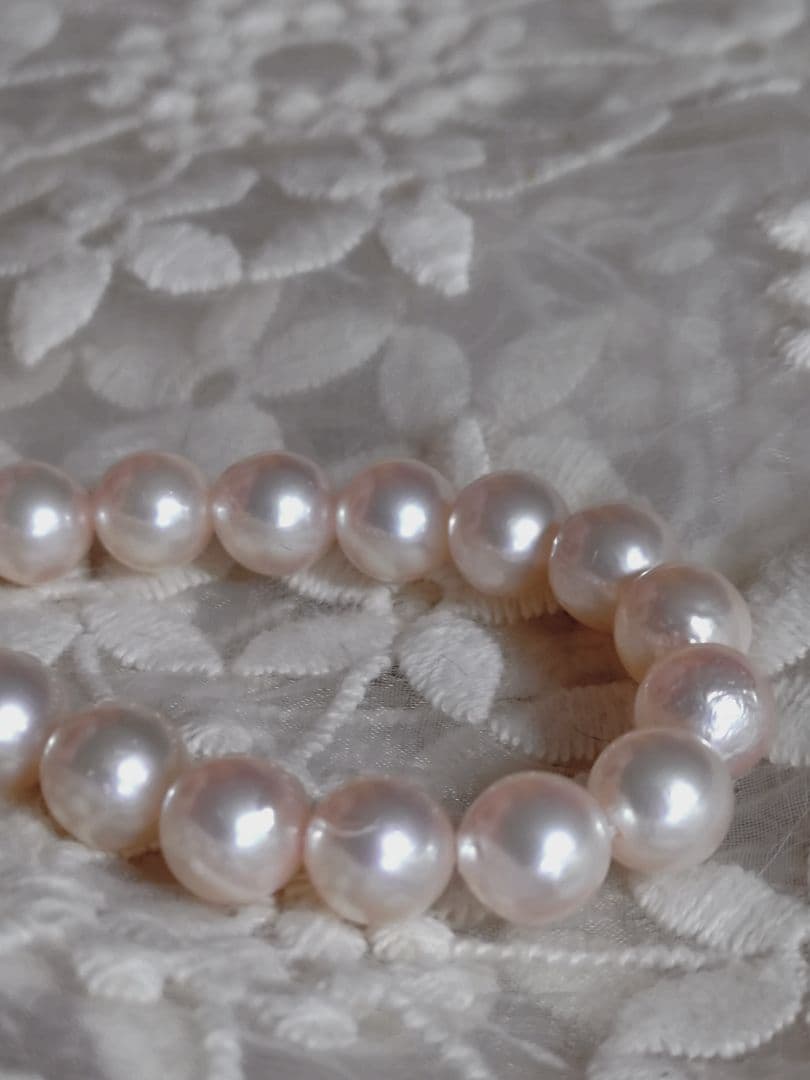 あこや真珠 ネックレス ピンク系 アコヤ真珠 パールネックレス
