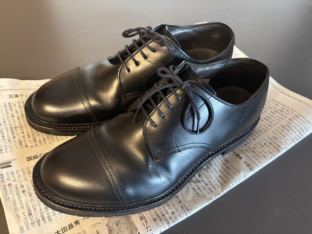 【美品】REGALリーガル ストレートチップ　グッドイヤーウェルト 黒25.5