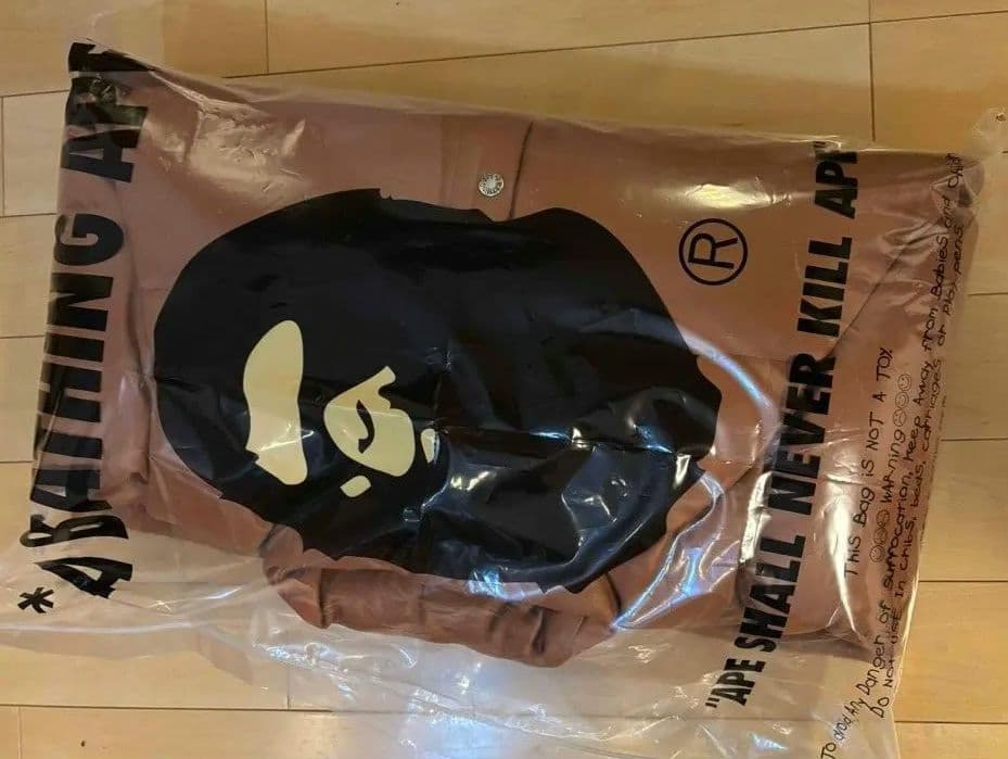 ジャケット・アウター ape bape LEATHER CLASSIC DOWN JACKET L