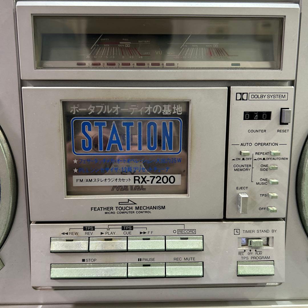 り*り様 Nationalナショナル ラジカセ RX-7200 受信可長期保管品