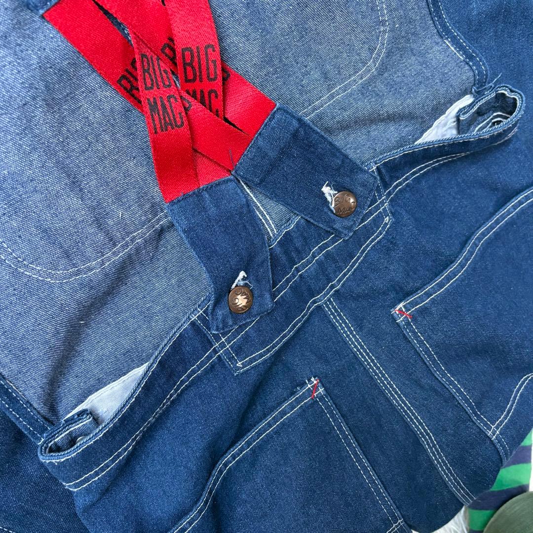 【W30】80s 90s　ビッグマック　オーバーオール　ローバック