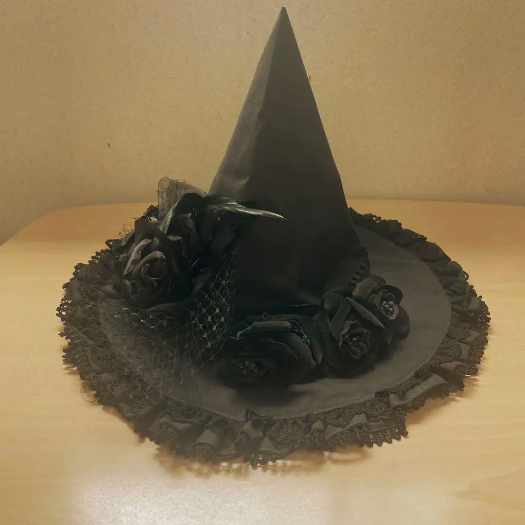 【稀少】　魔女帽子　Antique beasT 《チュールレース》