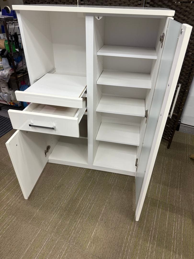 【美品】【メンテナンス済】ニトリ　ミドルレンジボード　レンジ台　キャビネット