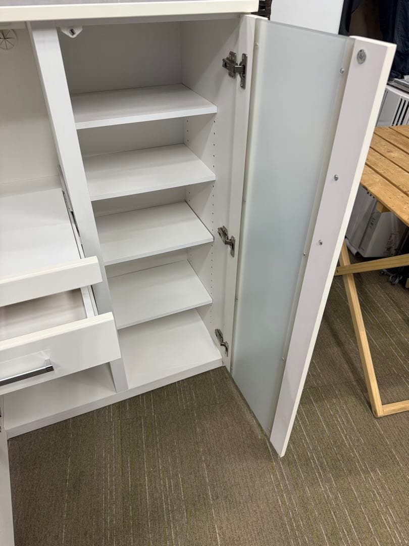 【美品】【メンテナンス済】ニトリ　ミドルレンジボード　レンジ台　キャビネット