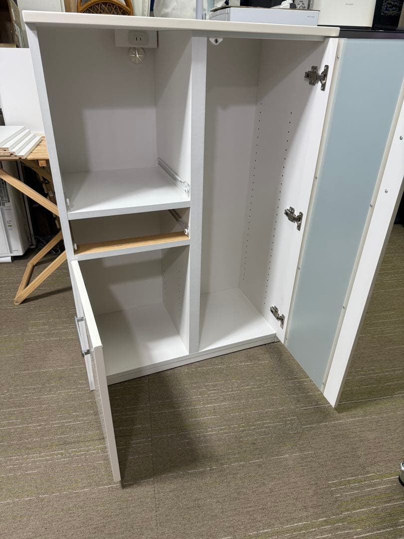 【美品】【メンテナンス済】ニトリ　ミドルレンジボード　レンジ台　キャビネット