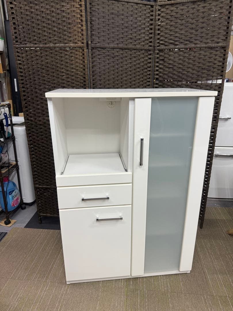 【美品】【メンテナンス済】ニトリ　ミドルレンジボード　レンジ台　キャビネット