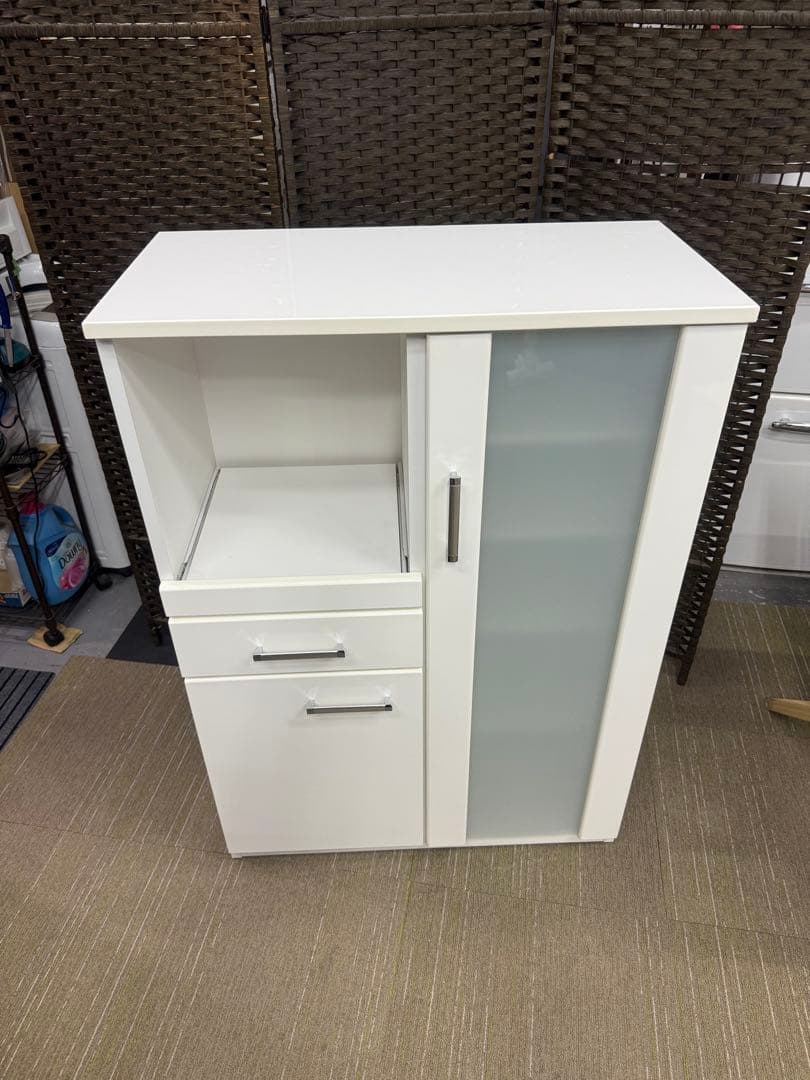 【美品】【メンテナンス済】ニトリ　ミドルレンジボード　レンジ台　キャビネット