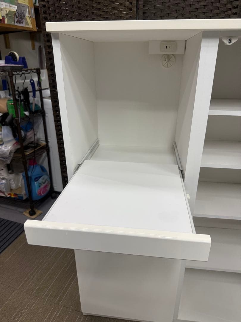 【美品】【メンテナンス済】ニトリ　ミドルレンジボード　レンジ台　キャビネット