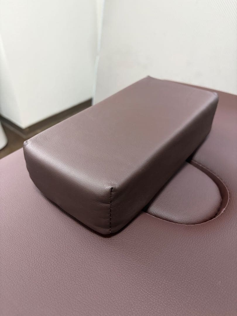 【美品】ブラウン折りたたみベッド / 枕付き