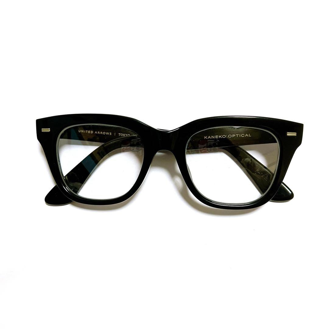 ユナイテッドアローズ 別注 KANEKO OPTICAL黒縁メガネOLIVER