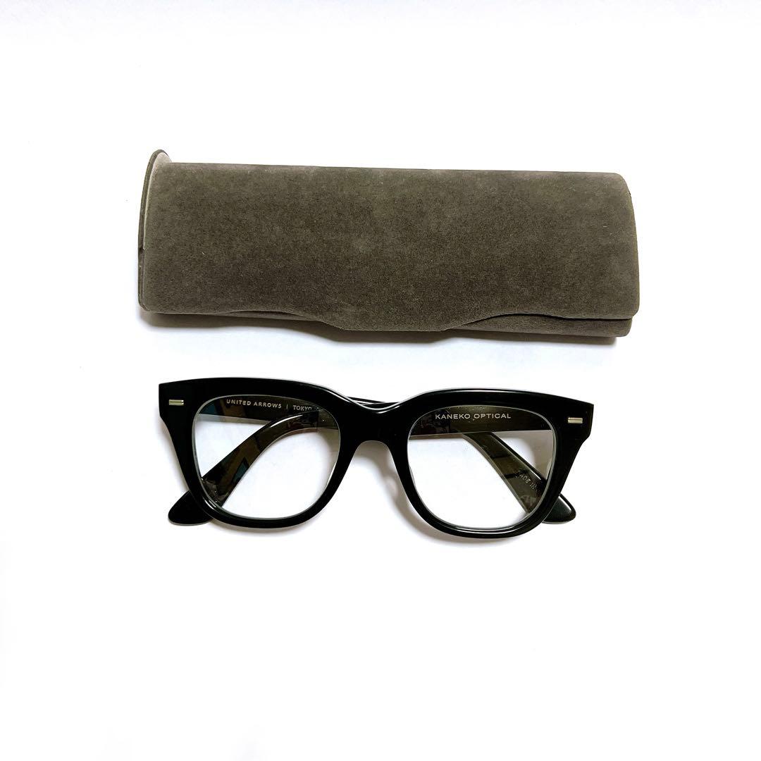 ユナイテッドアローズ 別注 KANEKO OPTICAL黒縁メガネOLIVER