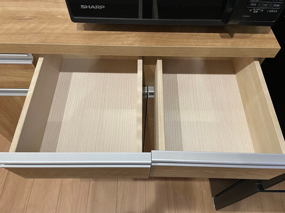 大川家具　キッチンカウンター　キッチンボード　レンジ台　キャビネット