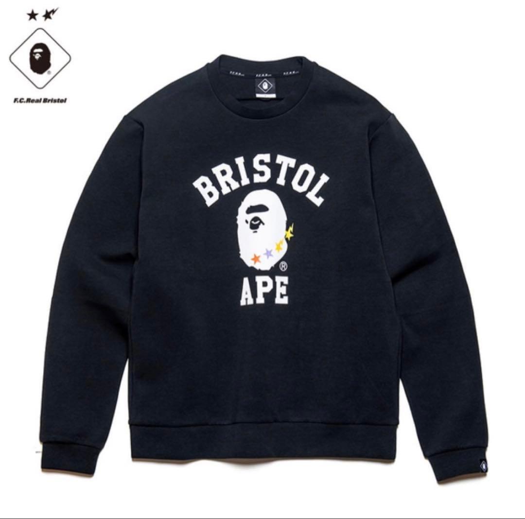 BAPE × F.C.R.B. コラボスウェット Bristol 黒 〔L〕