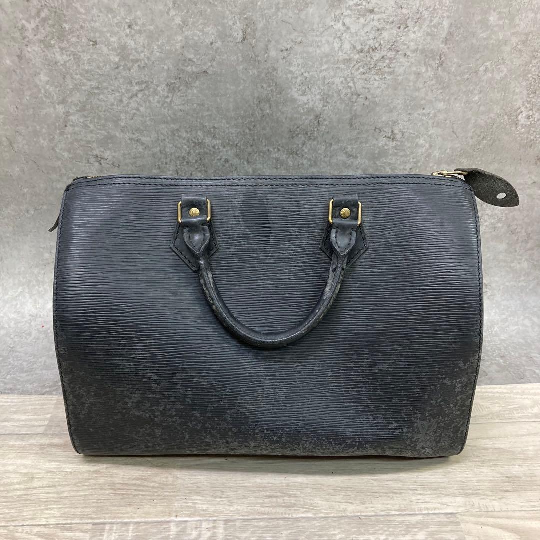 P*e様 ルイヴィトン スピーディ 30 エピ ノワール バッグ ボストン メン