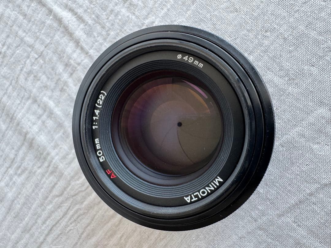MINOLTA 50mm F1.4 レンズ