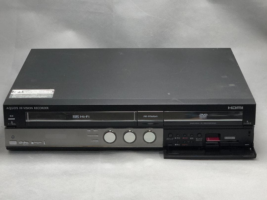 シャープ AQUOS DVD/ビデオ一体型レコーダー「DV-ACV52」　動作品