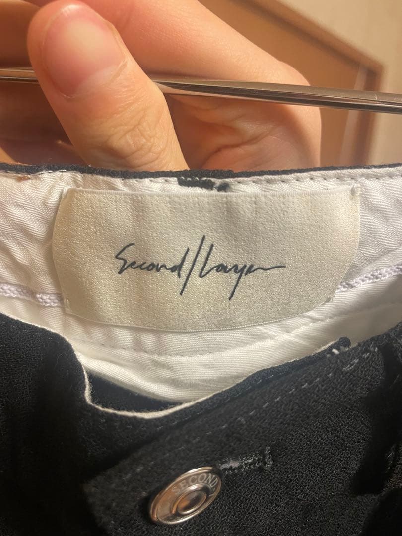 VALLUCO Second Layer 黒 フレアパンツsize44