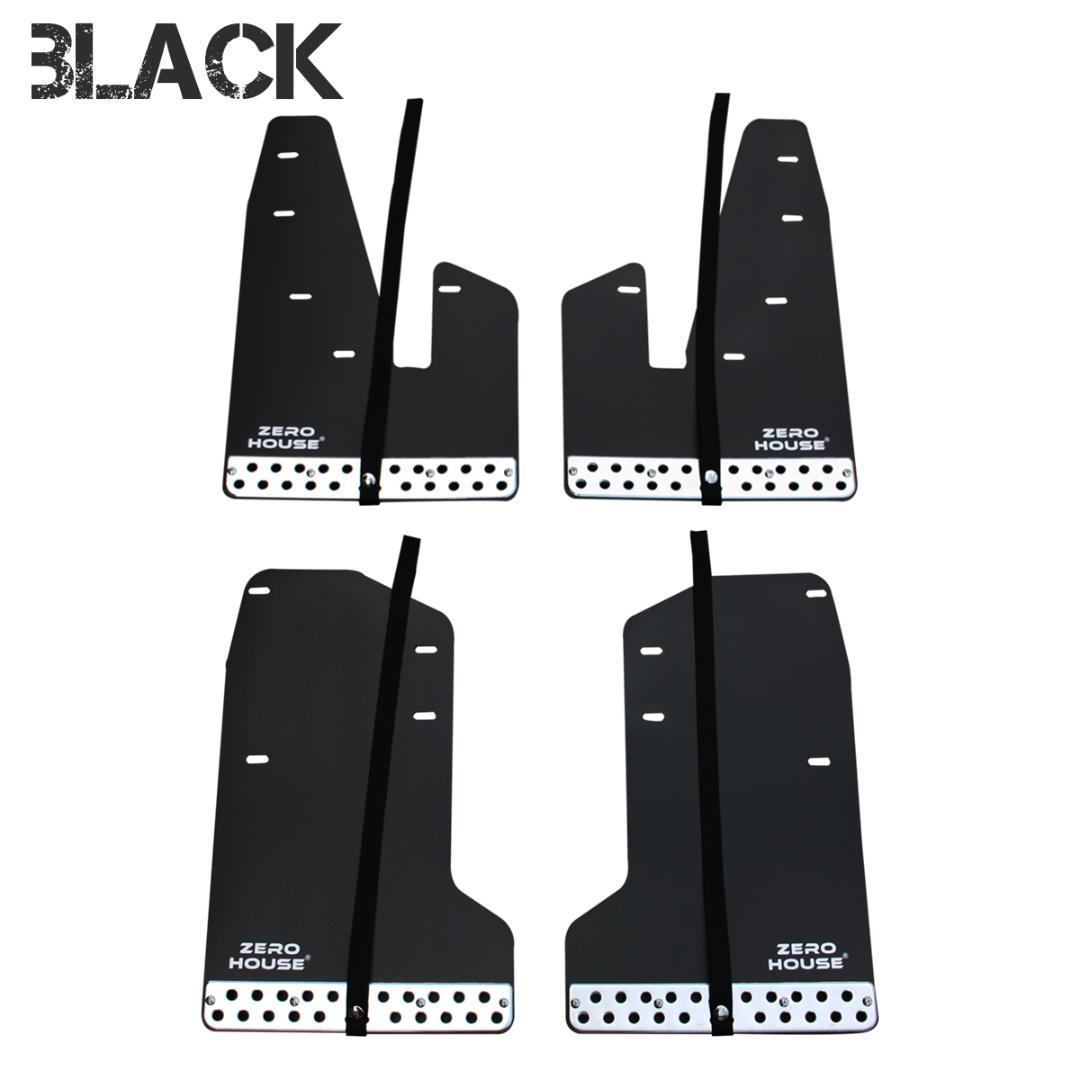 デリカ D:5 マッドガード マッドフラップ 1台分 オフロード ブラック