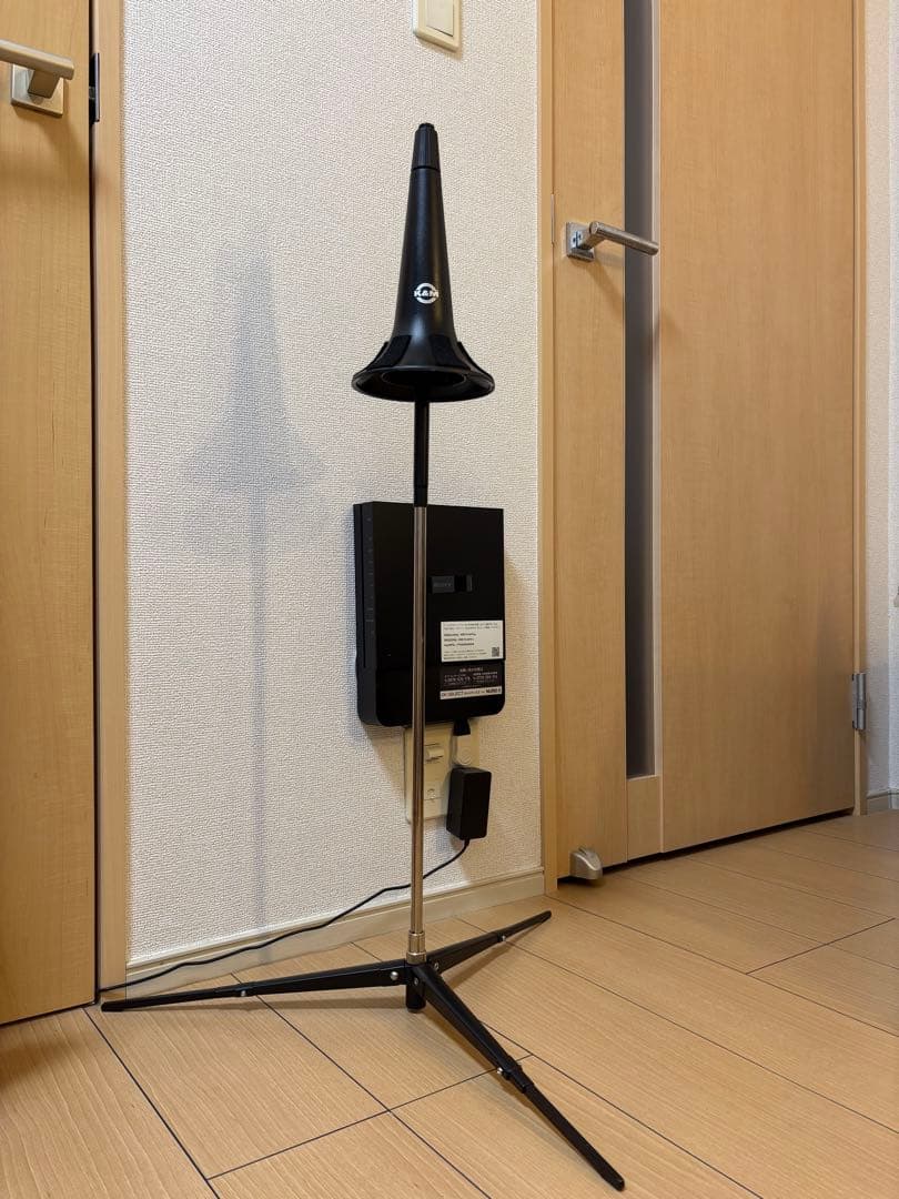 K&M トロンボーンスタンド 美品 ベル収納型 廃盤
