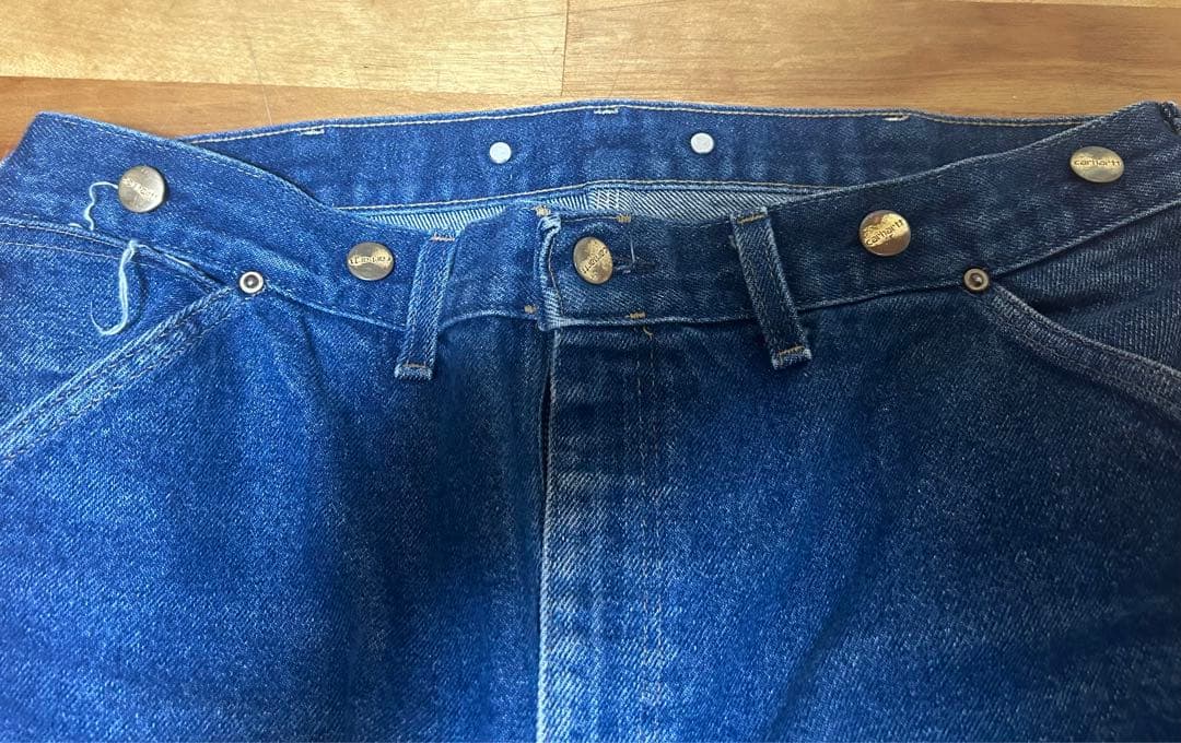 90s Carhartt デニム ダブルニー パンツ USA製 36×30