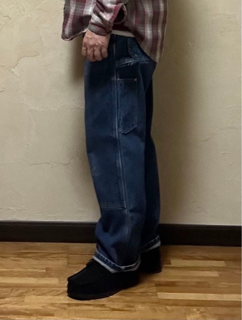 90s Carhartt デニム ダブルニー パンツ USA製 36×30
