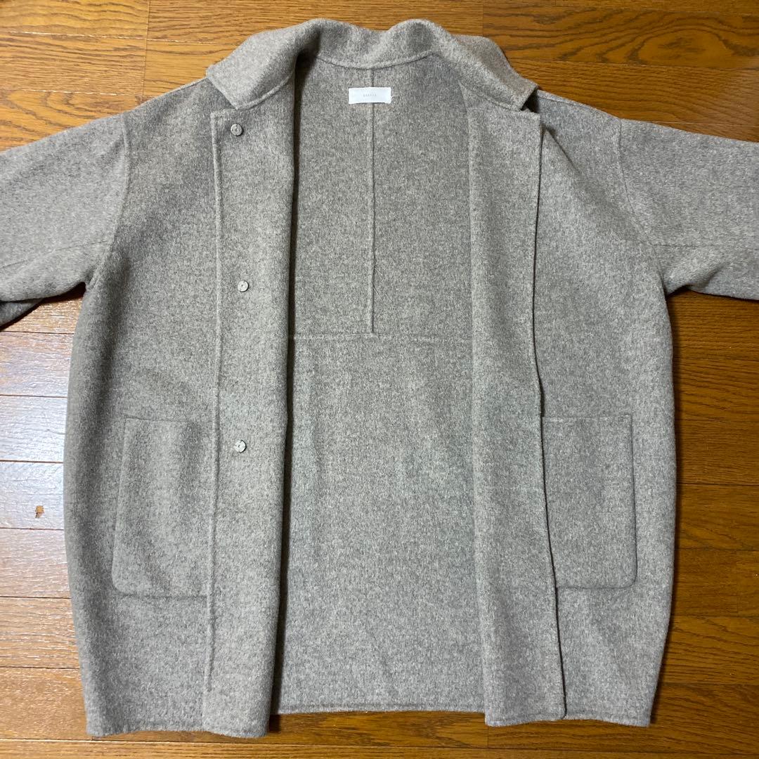 かぐれ グレー ウールステンカラーコート