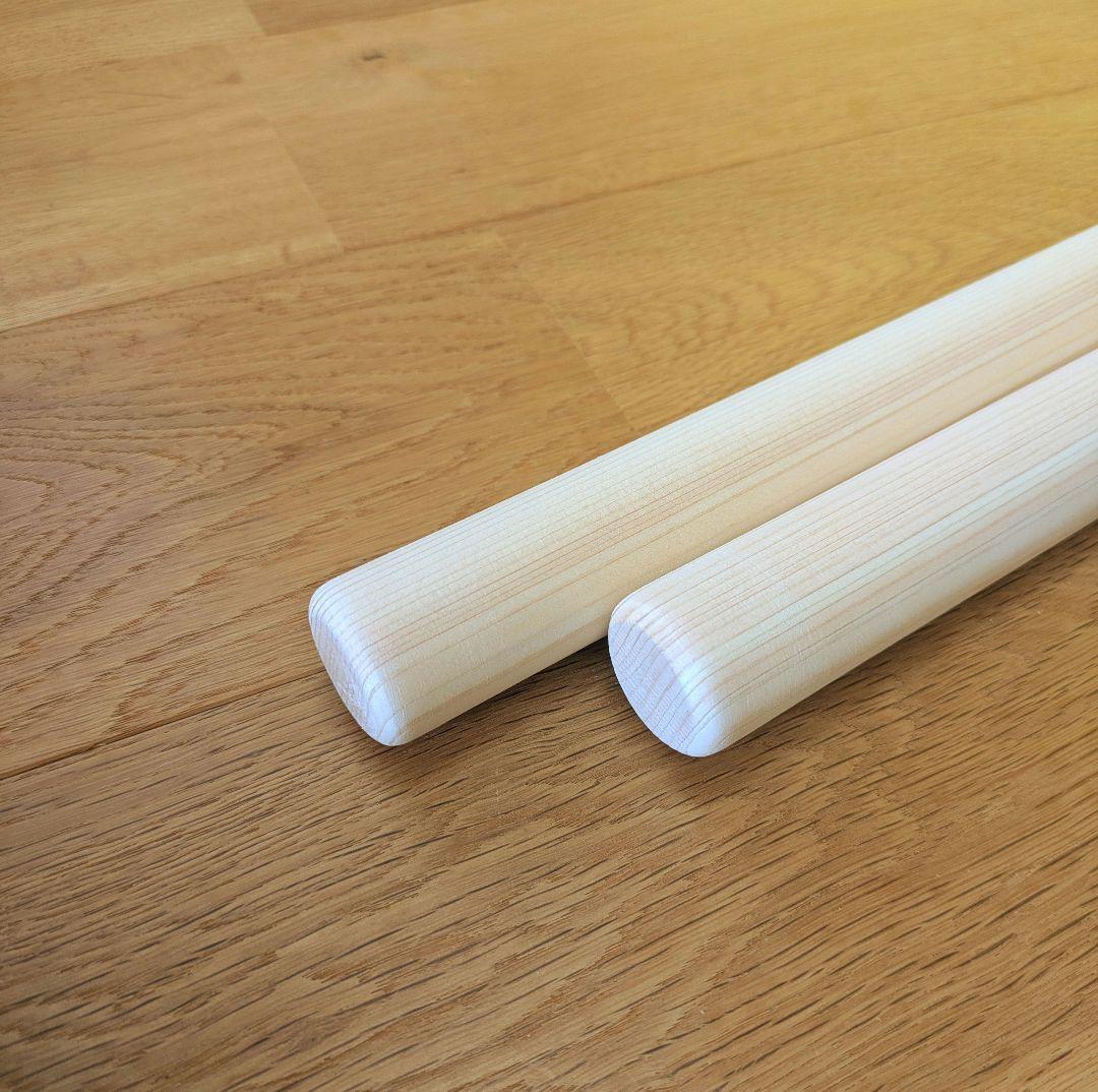 軽くて使いやすいグラインダーマンのヒノキバチ新品 和太鼓バチ 10組(20本)