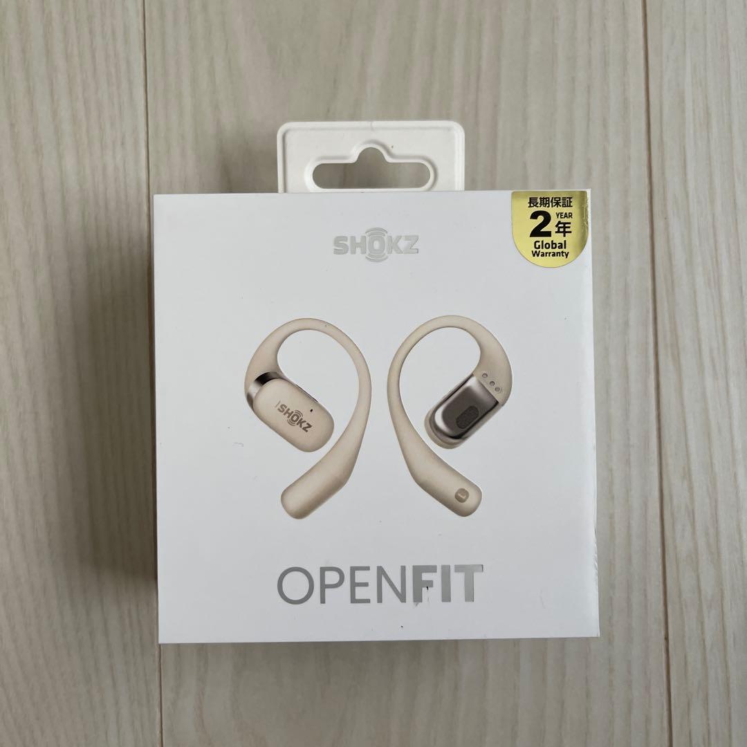 SHOKZ ワイヤレスイヤホン ホワイト 収納ケース付き